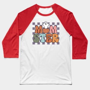 Monster. Groovy Retro Design. Baseball T-Shirt